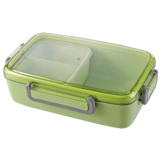 Microwave Lunch Box Independent Lattice For Kids Bento Box Portable Leak-Proof Bento Lunch Box Food Container
