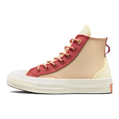 Chuck 70 High Colorblock Overlay - Rhubarb Pie Unisex Sneakers Brown Orange-Haven A05128C