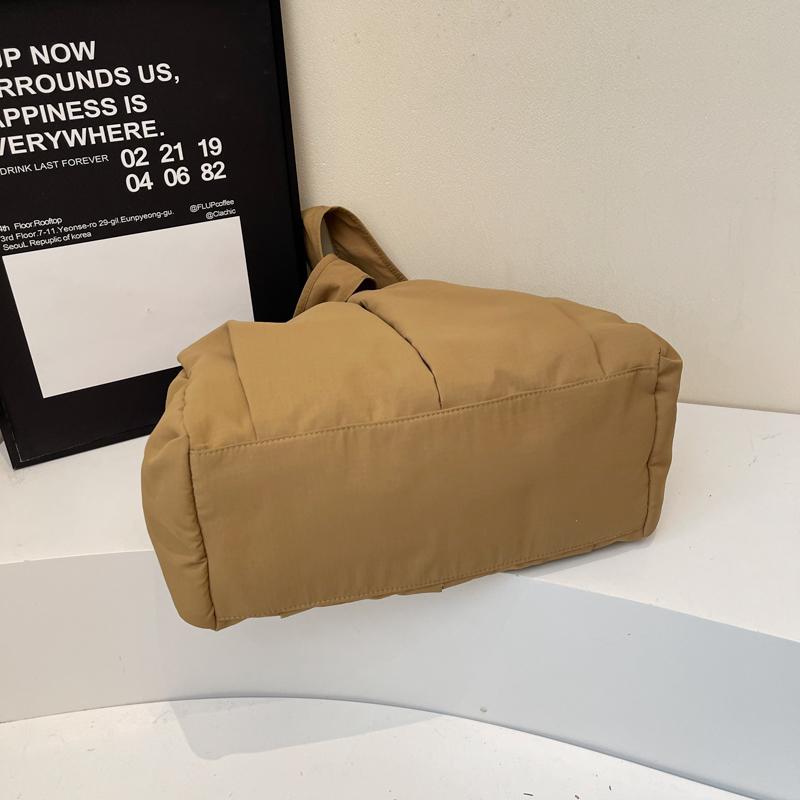 Handbag Lightweight Large Capacity Shoulder Bag Travel Bag Solid Color Tote Bag