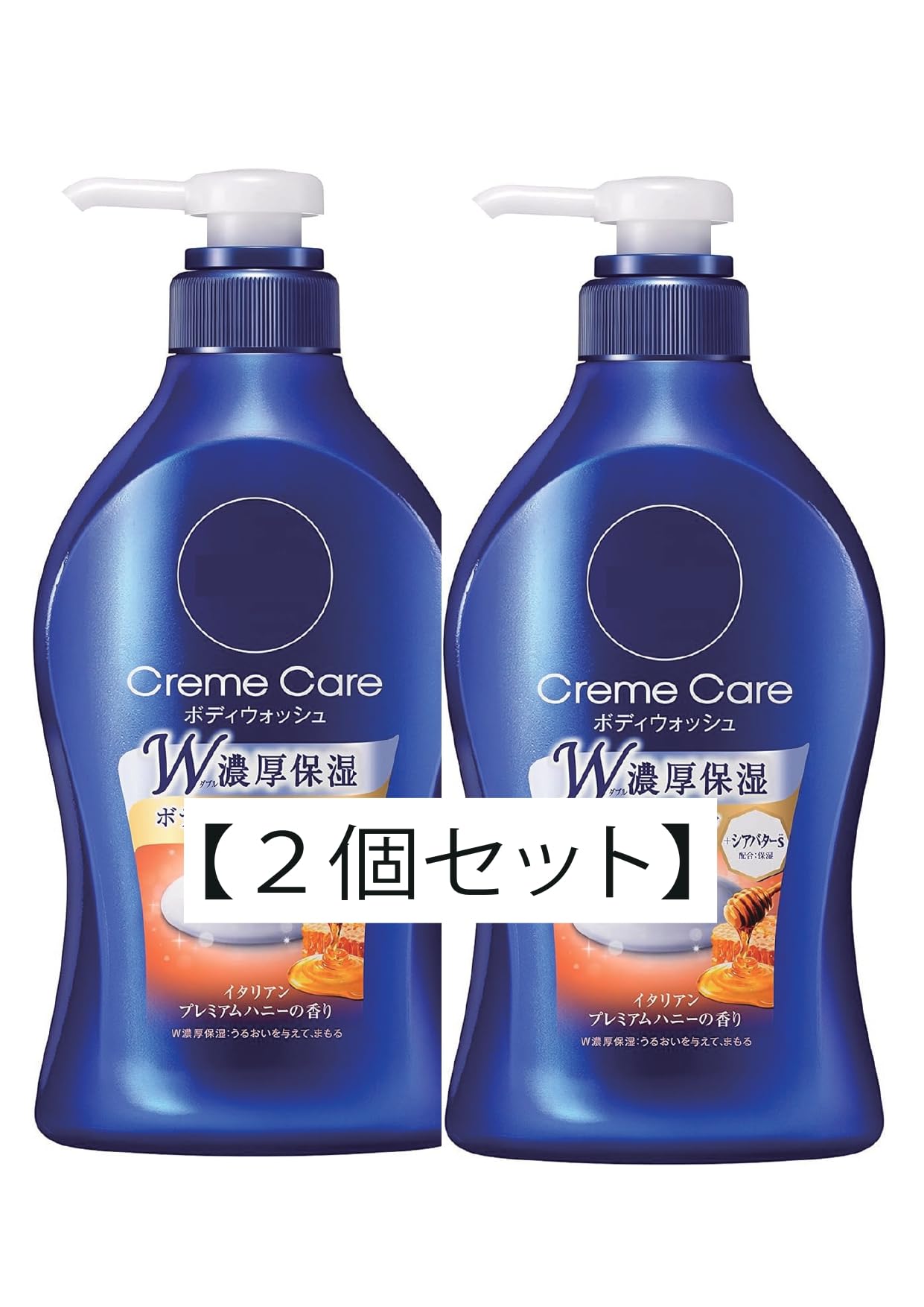 [Set of 2] Body Wash Cream Care Honey, 480ml x 2