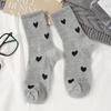 Autumn And Winter Socks Trend Grey Grey Women's Mid-Tube Socks Comfortable Breathable Warm Socks