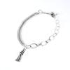 HARANG HR 367B_Tassel Half & Half Double Chain Bracelet