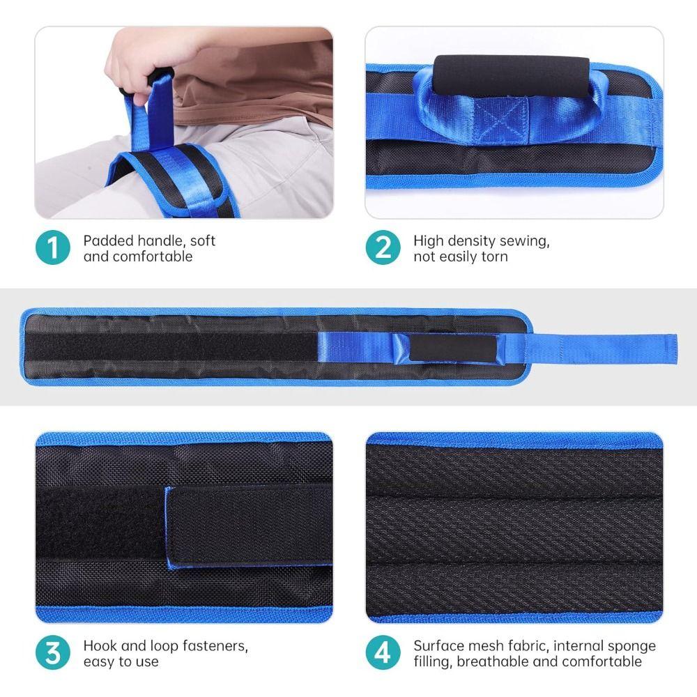 Easy Assistance Leg Lifter Strap Padded Grip Pull Up Assistance Belt  Knee Recovery