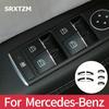 ABS silver Car Door Lift Button decoration For Mercedes Benz A B CLA GLA Class