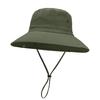 Summer outdoor bucket hat men's nylon large brim sun protection hat breathable UV protection women's sun hat