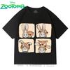 Disney Zootopia Cotton Short Sleeve Shirts for Boys and Girls 3-12 with Cartoon Graphics Cute Fashionable