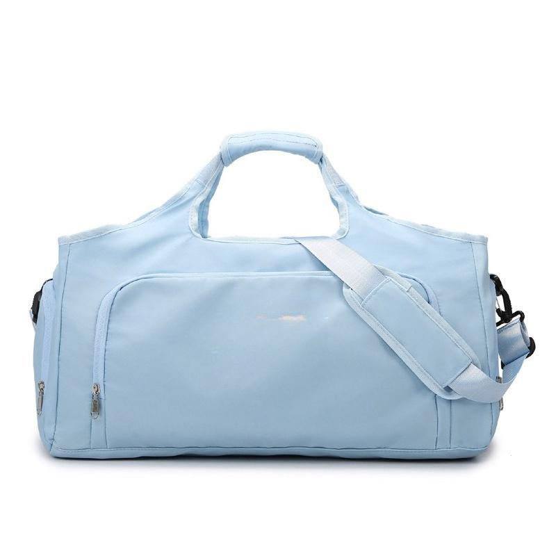 Einfache und frische Fitnesstasche Trocken-Nass-Trennung Sport-Fitnesstasche Reise Tragbar Schuhfach Einfache Reisetasche