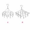 Clothes Hanger 20 Clips Stainless Steel Fasteners Clothes Drying Rack Hanger