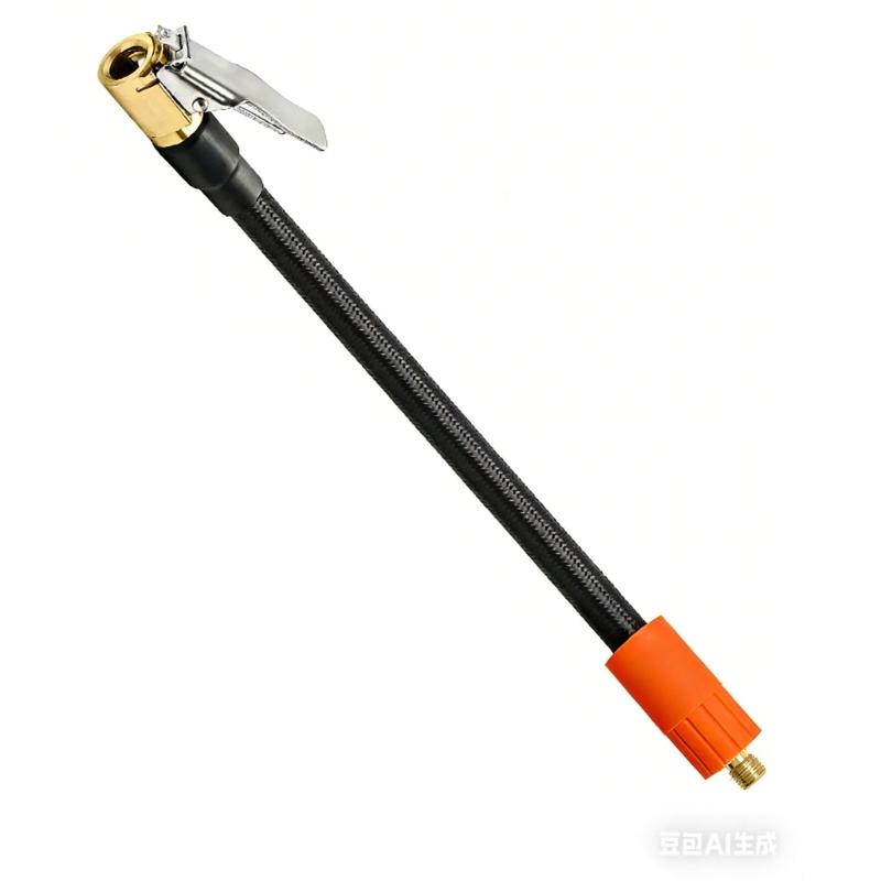 Universal 8V1 External Thread Air Inflation Hose with Quick Connection Copper Fitting for Tires Balls Inflatable Toys