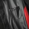 INCERUN Autumn Men Collarless Long Sleeve Zip-up PU Leather Casual Cropped Coats Jackets