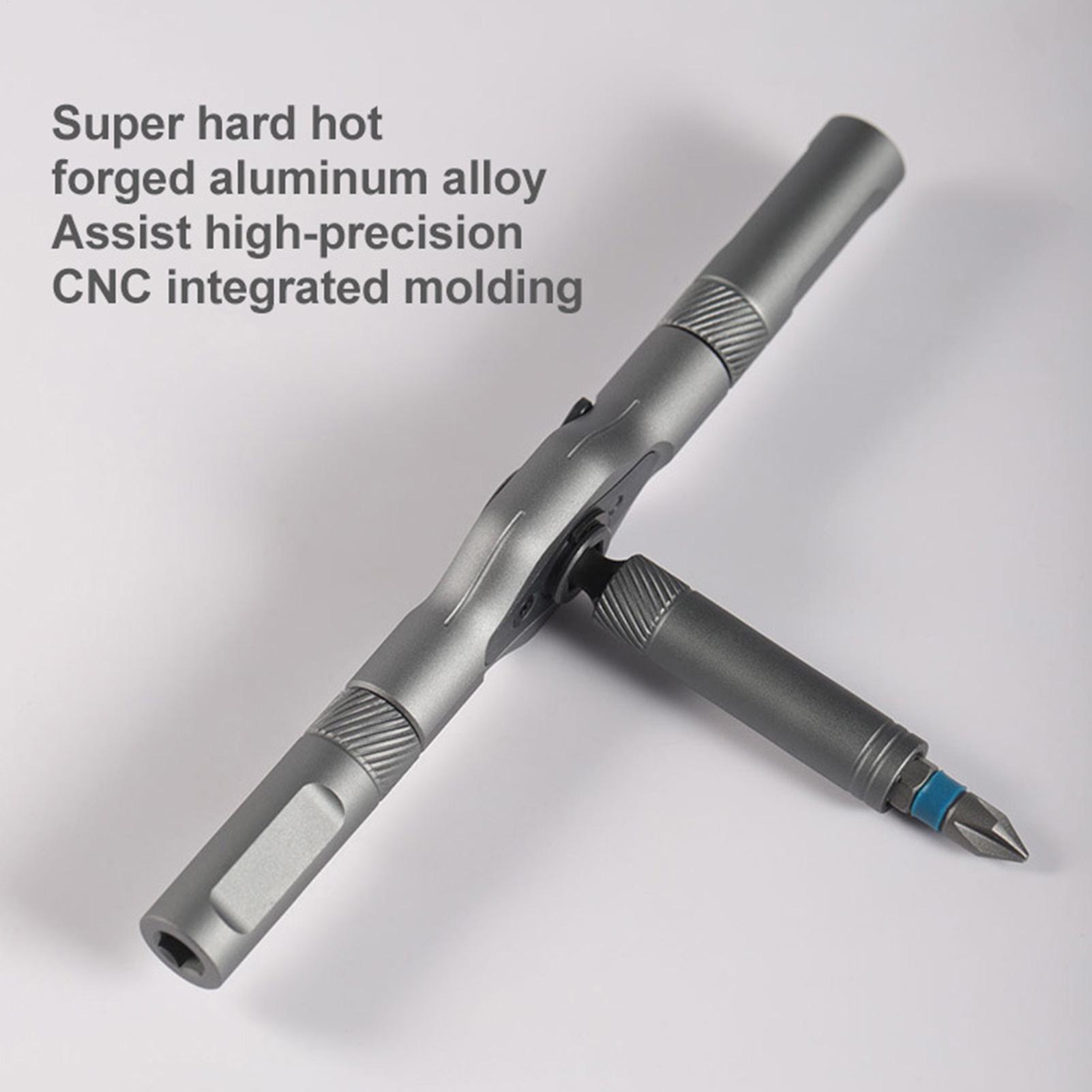 Ratchet Screwdriver Set Magnetic Repair Screwdriver Set Compact T-Handle Repair Tool Kit with Bits for Electronics Automotive CN