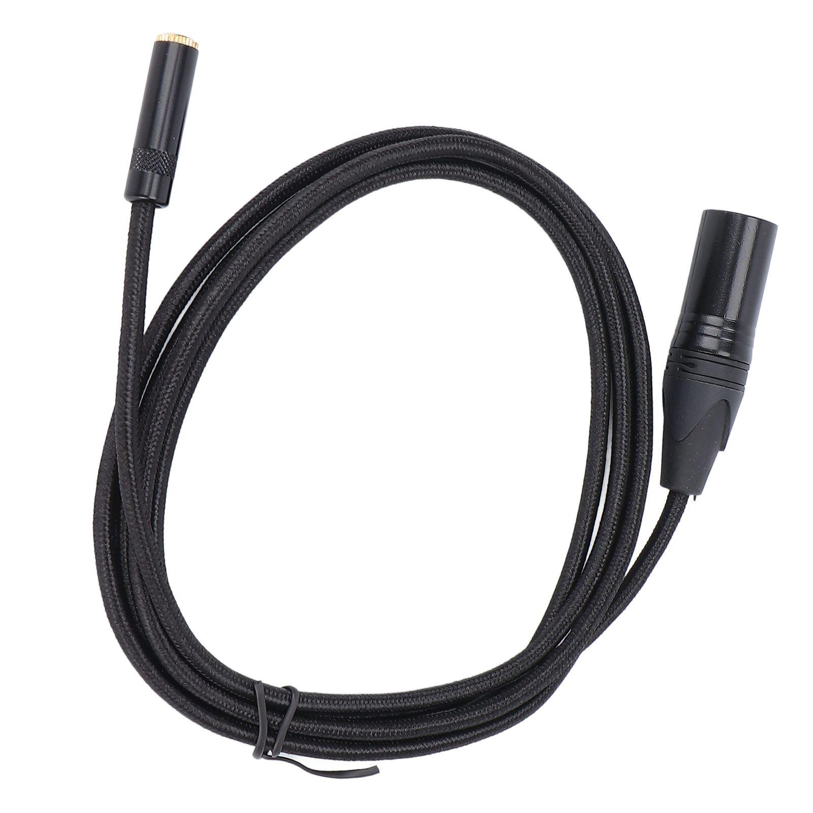 

3.5mm Female to 3 Pin XLR Male Cable 24K Gold Plated Tip XLR Adapter Cable for Amplifiers Mixers Tablets 2m 6.6ft