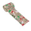 Ribbon Christmas Ribbon Accessory Belt Wire Edge Christmas Printed Ribbon Linen Decorative Belt