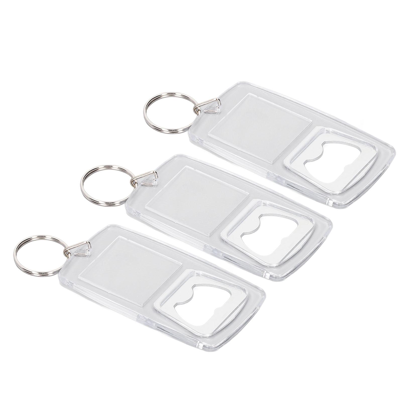 

Photo Bottle Opener Keychian Large Size Acrylic Transparent Bottle Opener Keyring for Scenic Area