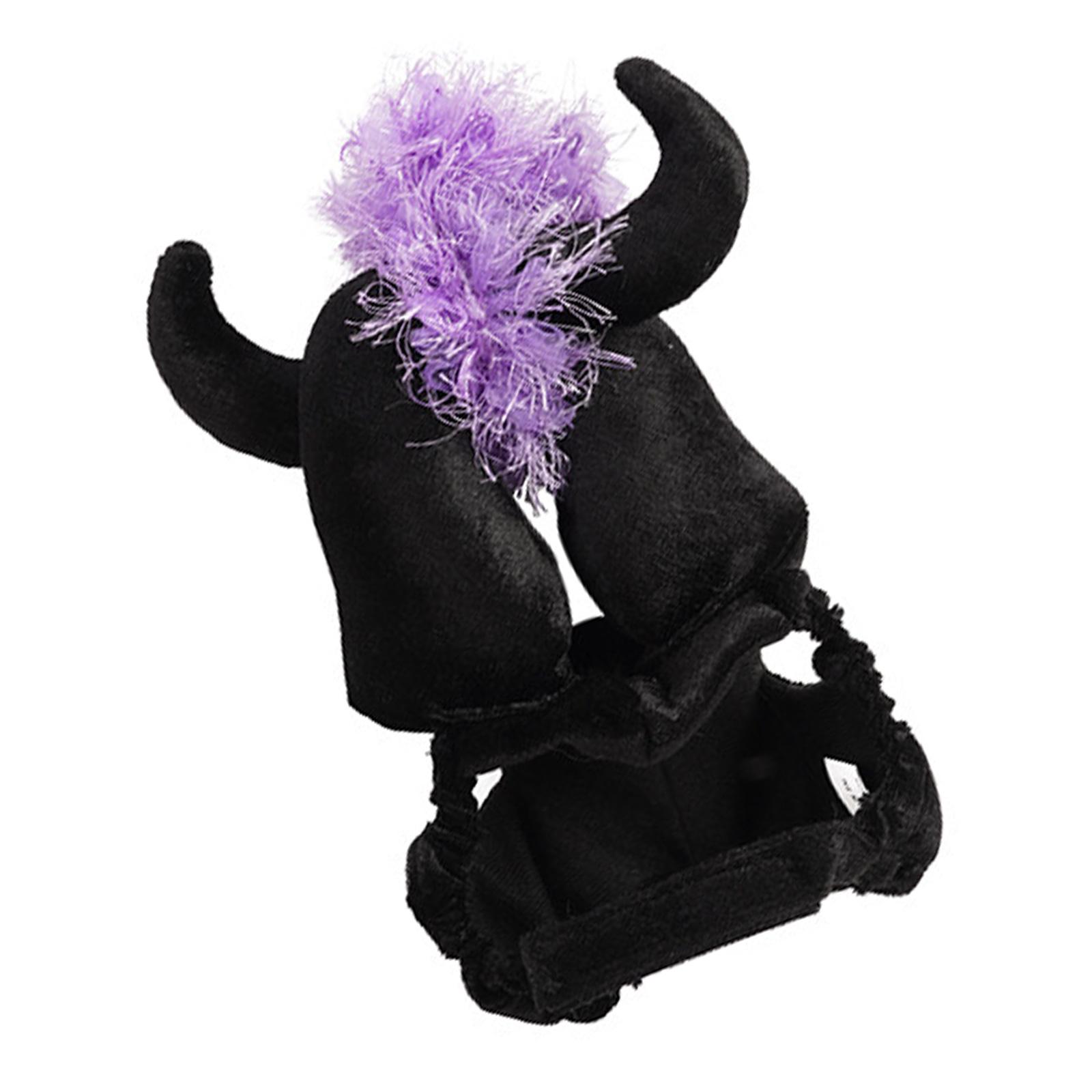 

Witch Dog Cloak/Devil Horn Hat Cat Halloween Dressingup Costume Theme Party Small Pet Photography Outfit Party Supply H