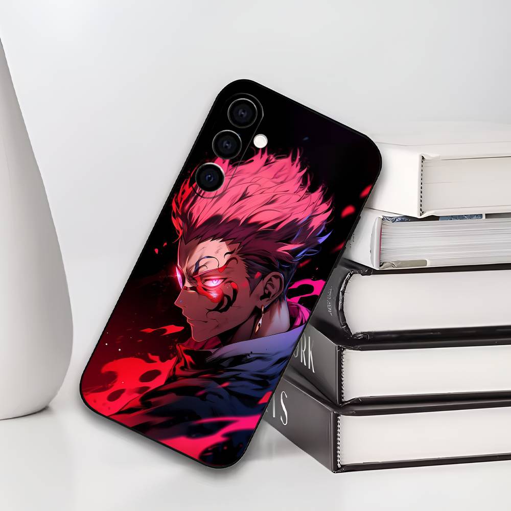 Y-Yuji I-Itadori Jujutsu K-Kaisen Phone Case For Samsung Galaxy A73,A72,A71,A70,A53,A52,A51,Soft Silicone Black Cover