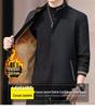 Men's Winter Business Casual Fleece-Lined Jacket - Middle-Aged Cotton Coat