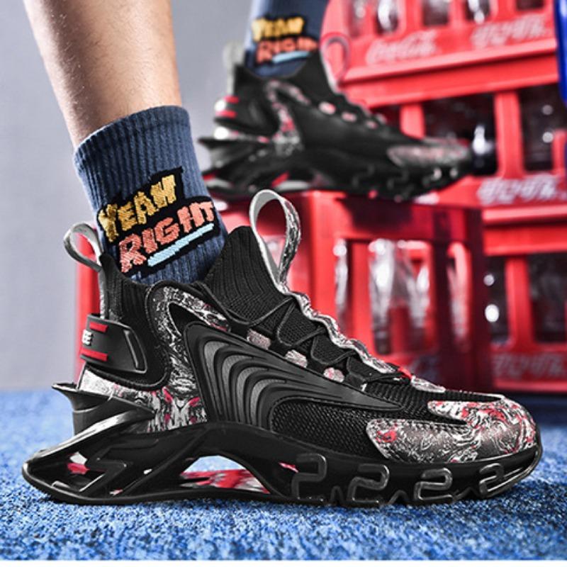 Men's Large Blade Running Shoes, Casual Running, Summer Breathable Sports Shoes