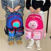 Adorable Nylon Cartoon Backpack For Kids With Spacious Compartments And Fun Designs