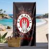 FC St. Pauli Personalisier Handtuch Fußball Logo Unterstützung Benutzerdefinierter Name Text Saugfähiges Handtuch Für Sport Reisen Besonderes Geschenk