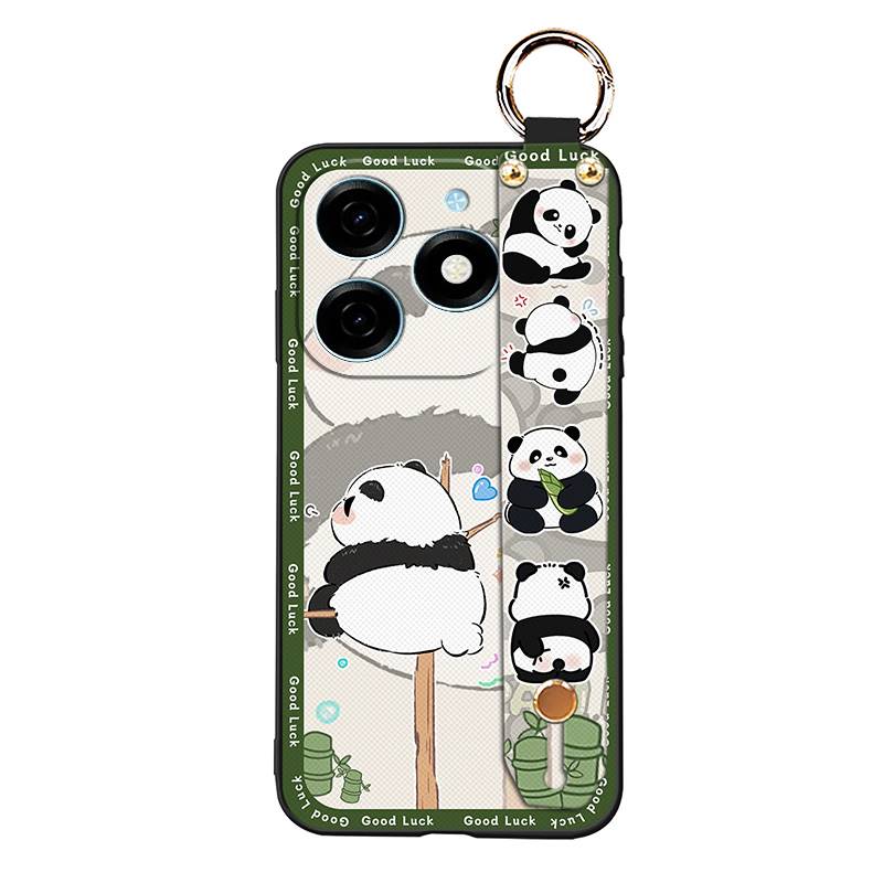 Fashion Design Shockproof Phone Case For Tecno Spark20/KJ5 Protective Back Cover Anti-dust Cute Dirt-resistant Panda