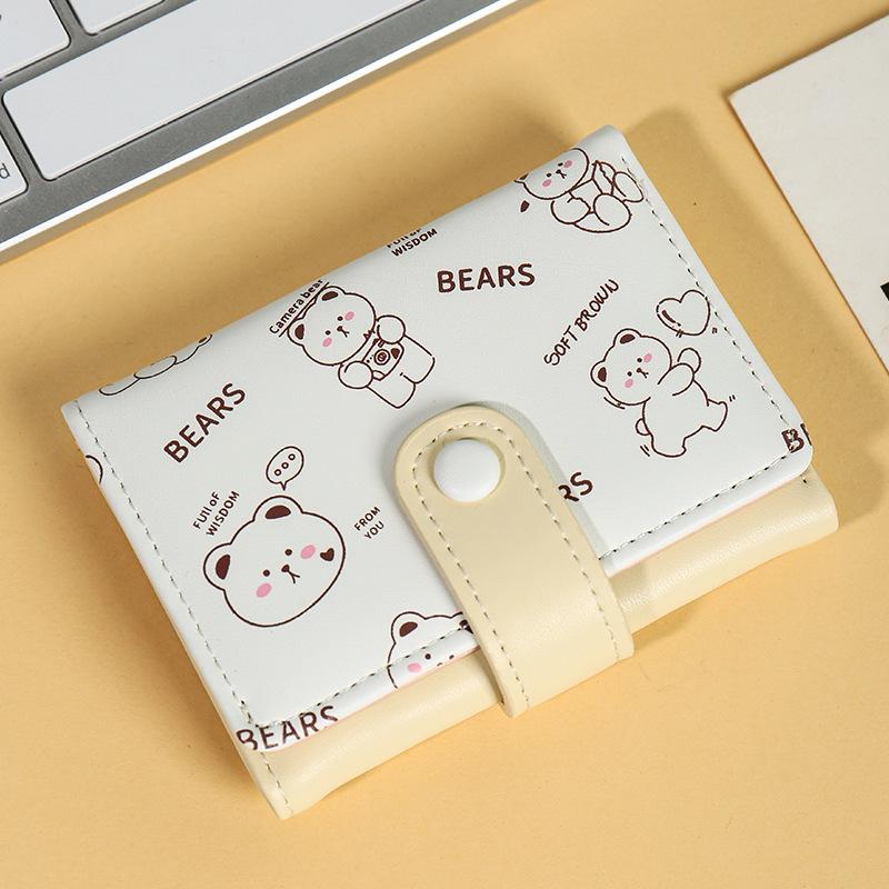 2024 Women's Cartoon-Inspired Short Wallet: Cute and Creative Korean Style Coin Purse