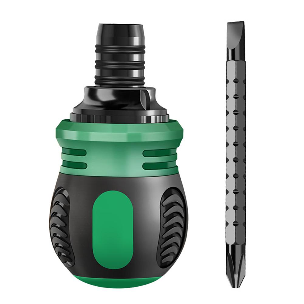 

Ratchet Screwdriver Set Cross Slotted Screwdriver Double-Head Bits Dual-Purpose Labor-Saving Telescopic Screwdriver Hand Tools
