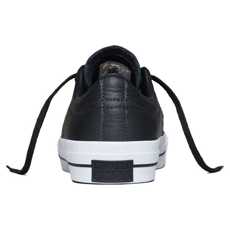 Converse One Star Leather Durable Lightweight Low-Top Skate Shoes Unisex Sneakers Black White 153714C