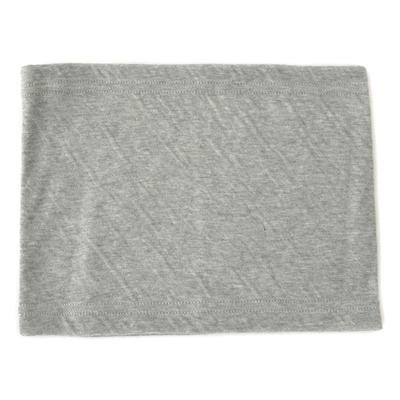 CHARM Feito no Japão Algodão Orgânico Cachecol Curto Proteção UV 100% [Tamanho Único/Cinza Claro]