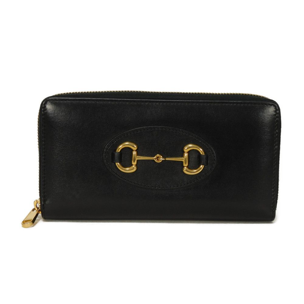 

Used Horsebit 1955 Zip-Around Wallet (9539) - Size 621889, 0YK0G, 1000, 7940 Calfskin Zip Around, Black Unisex from