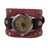 Leather Bracelet Watch Vintage Rivets Casual Fashionable Leather Quartz Watch for Men Women