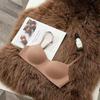 Women's Thin Cup One-Piece Seamless Bra Push Up Lifting Anti-Sagging Wireless Comfortable Breathable Underwear for Small Bust