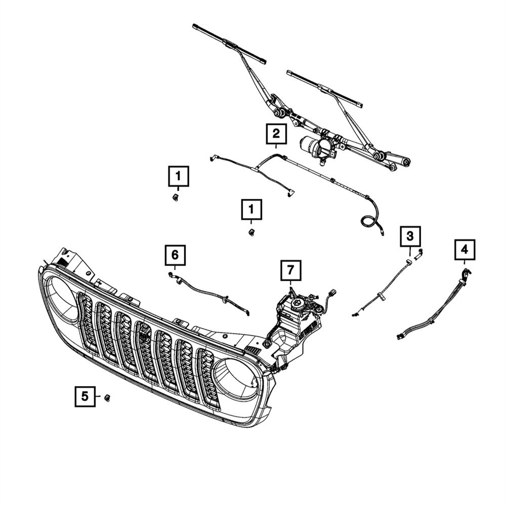 Aftermarket Replacement Windshield Washer Hose For 68293254AA