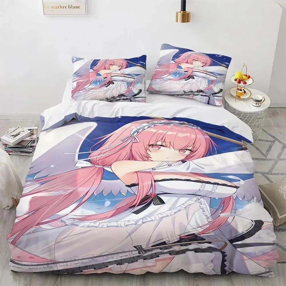 Kawaii Anime Sexy Girl Bedding Set,Duvet Cover Comforter Bed Set Quilt Cover Pillowcase,King Queen Twin Size Boys Girls Adults