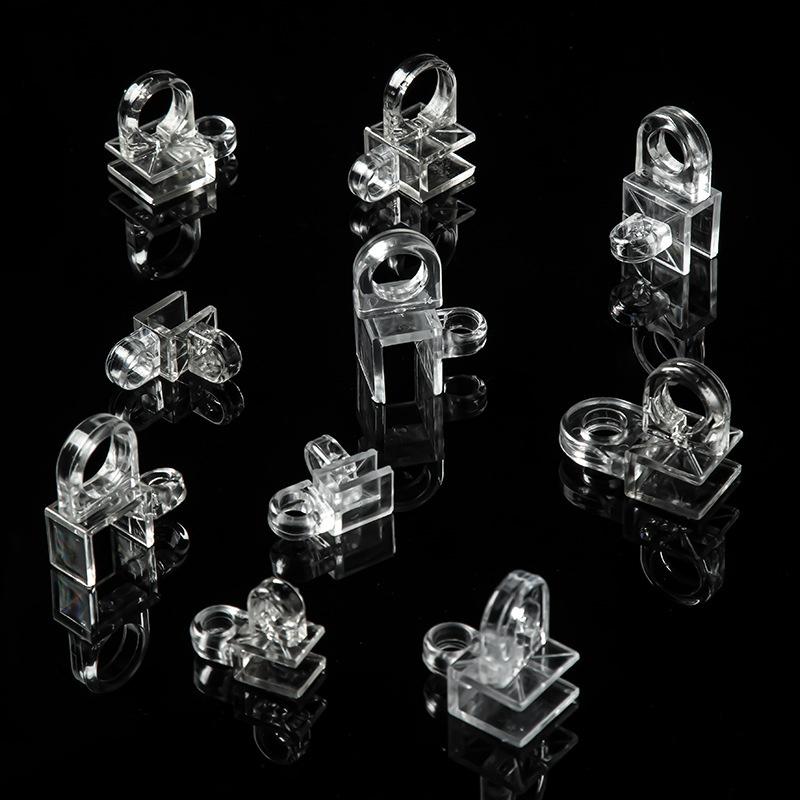 5Pcs Aquarium Fixing Clip Fish Tank Air Mini Water Pipe Clamp Holder Line Tube Oxygen Hose Pump Power Cord Finisher Buckle