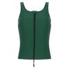 Women‘s Adaptive Swim Tank Zip Front Vest Sleeveless Press Button Straps with Removable Chest Pads for Pool Beach Activity