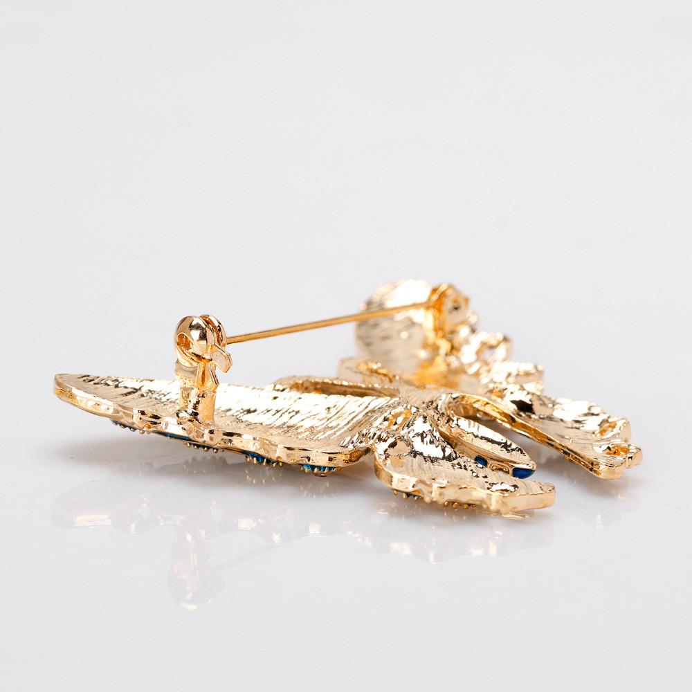 Butterfly Jewelry Pin With Drop Oil Craft For Fashion Females