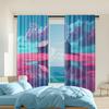 2 Pcs   Versatile Polyester Transparent Curtains for Home Decoration House for Use In Bedrooms and Living Rooms