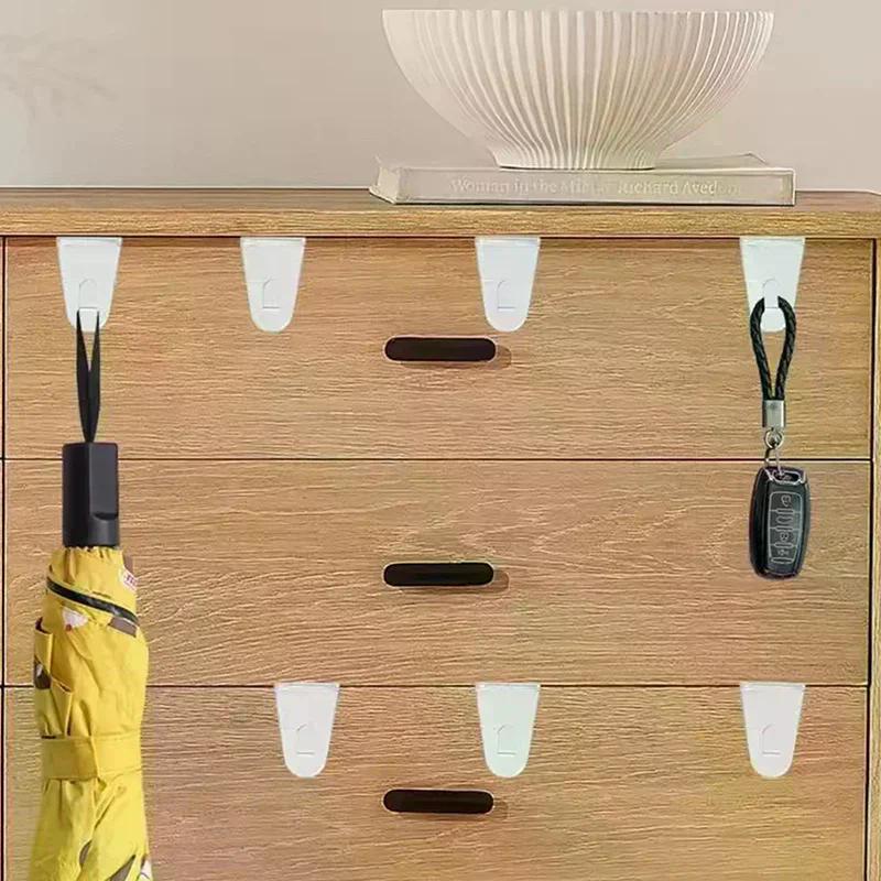 Transparent Hooks String Lights Clip Holder Home Cabinet Drawers Hook Heavy Duty Plastic Hooks For Secure Hanging On Window Door