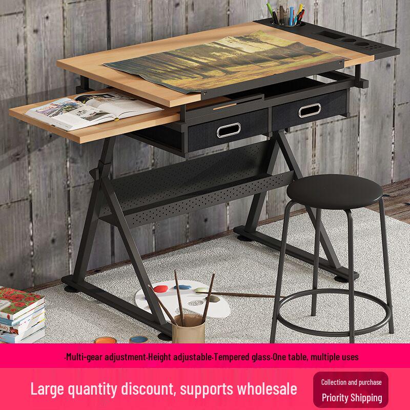 

Adjustable Art & Design Workbench: Painting, Drawing, & Computer Desk
