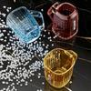 Mouthwash Cup Drop-Resistant Easy To Clean Transparent Bathroom Rinse Cup with Handle Bathroom Accessory