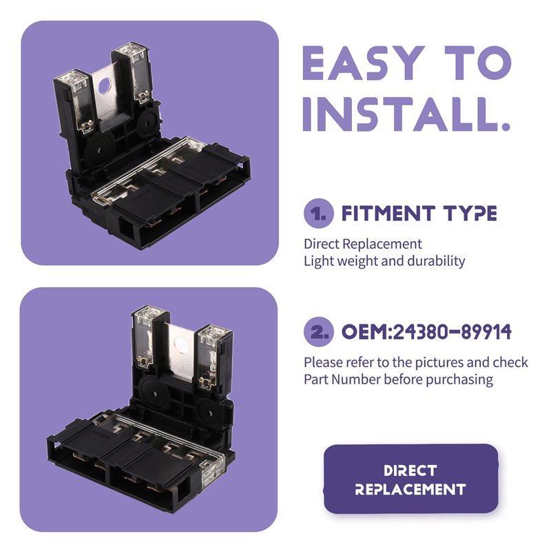 Battery Cable Fuse Battery Fuse Connector 24380-89914 2438089914 For Nissan Armada Frontier Xterra QX56 QX80 2005-