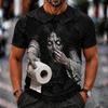 Men's Funny Halloween Printed T-Shirt for Costume Party