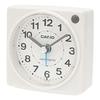CASIO Alarm Clock Radio-Controlled Table White Analog Desktop Compact Light TQ-750J-7JF