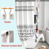 Mesh Shower Caddy Hanging, 7 Pocket Organizer, Premium Polyester, Foldable, Lightweight, Portable, White-1Pack