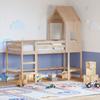 VidaXL Bunk Bed with Ladder and Roof Without Mattress 80x200 Cm 3282028