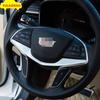 1P For Cadillac XT5 2016-2021 Silver Interior Steering Wheel Moulding Cover Trim