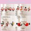 Festive Resin Christmas Figurines With Santa And Snowman For Elegant Holiday Decor