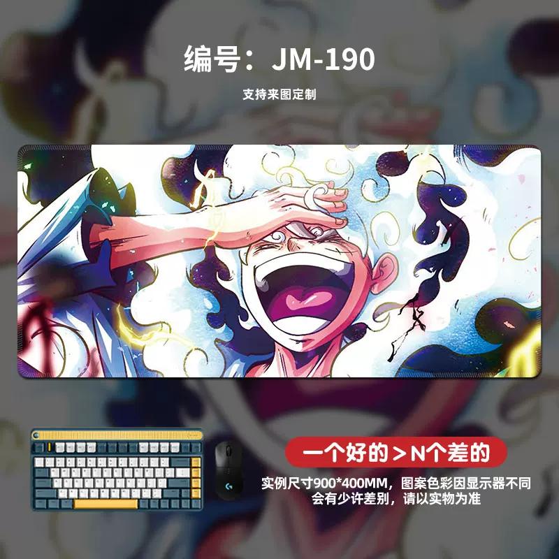 High Definition Pattern ONE PIECE Mouse Pad Oversized Animation Luffy Boys Gaming Table Mat Computer Pad Office Waterproof Non-slip Leather Mouse Pad