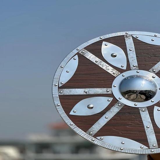 Viking Shield  Authentic Norse Warrior Shield Battle-Worn Wooden Valhalla Decor Medieval  Gift for Him